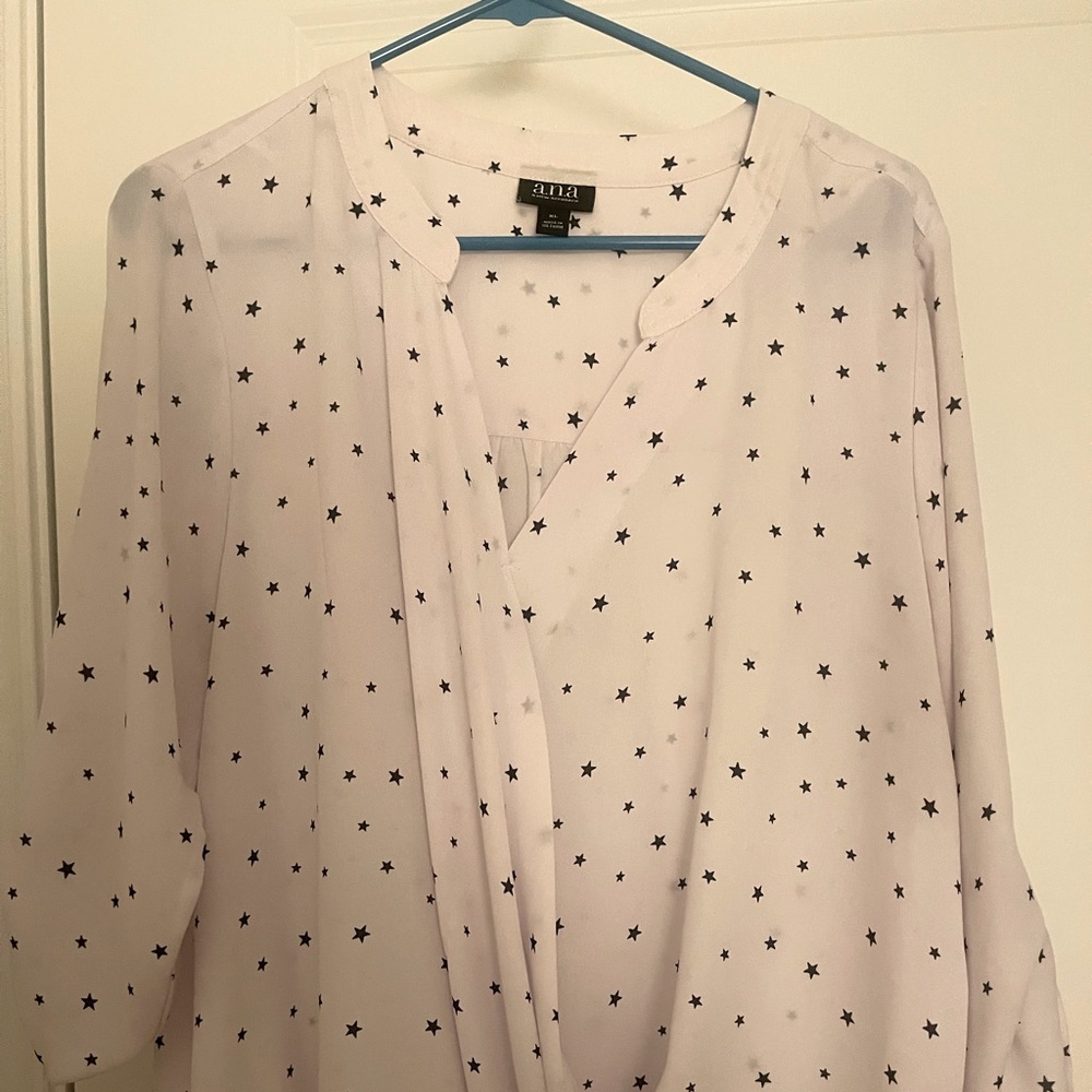 XL white blouse